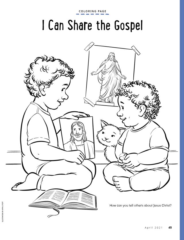 I can share the gospel jesus coloring pages lds coloring pages bible crafts