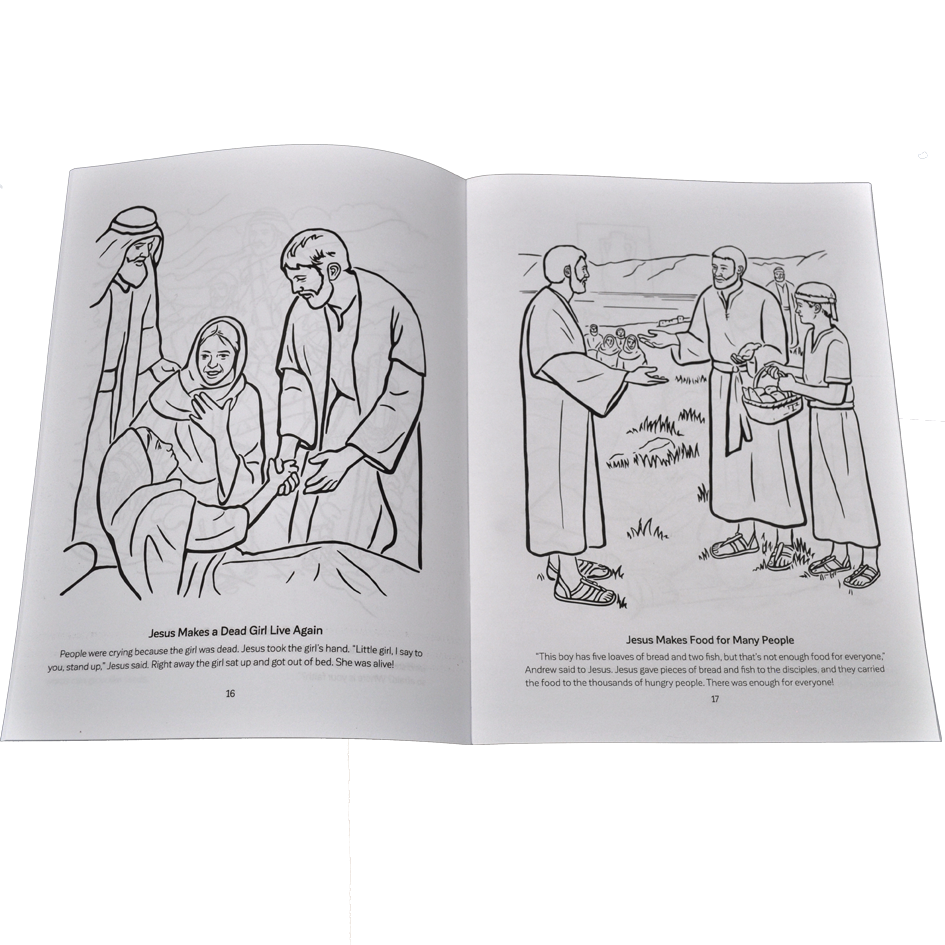 Tell me the stories of jesus coloring book â intl christian aid ministries