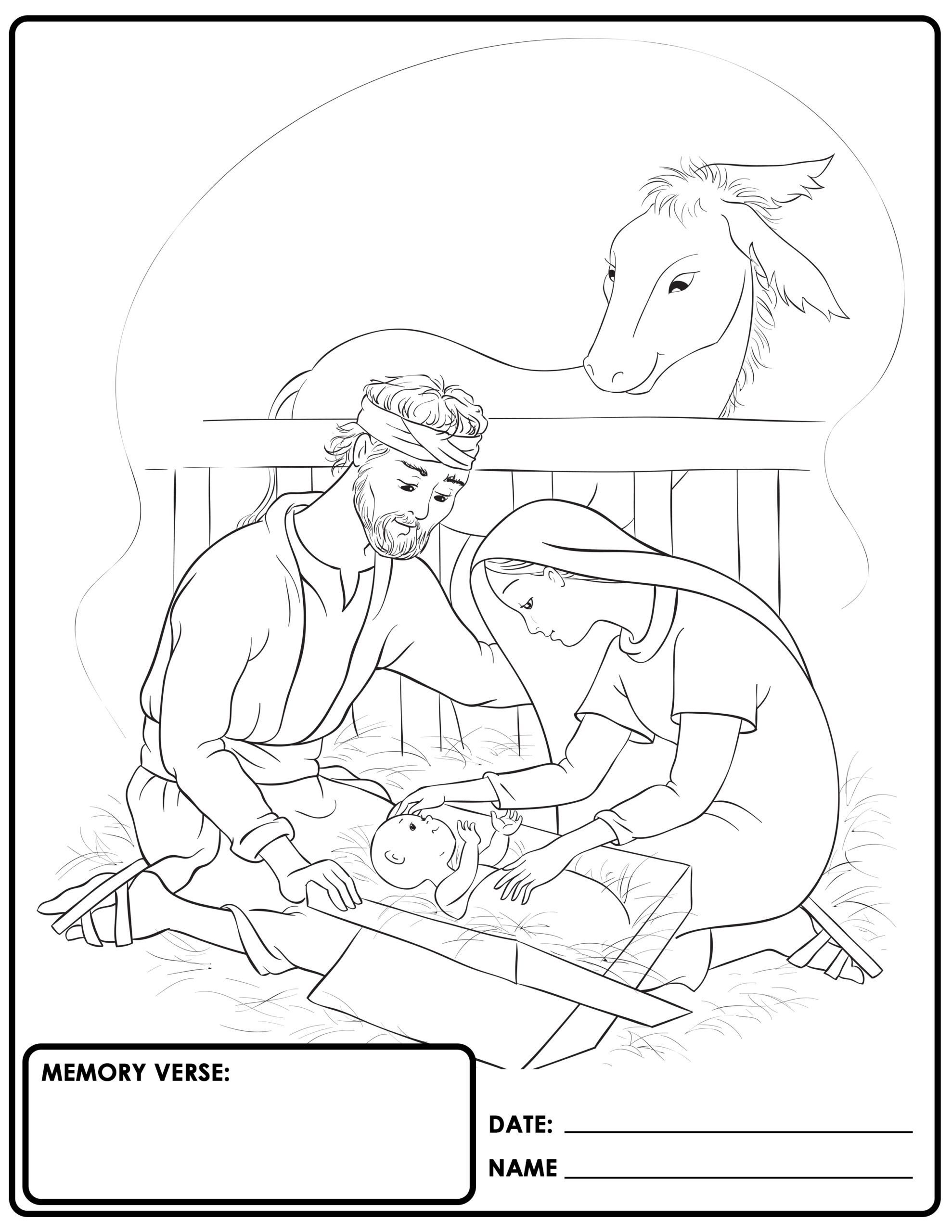 Childrens church bible coloring sheets