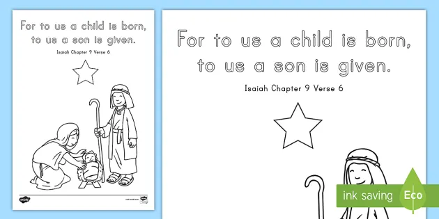 Isaiah coloring sheet christian education usa