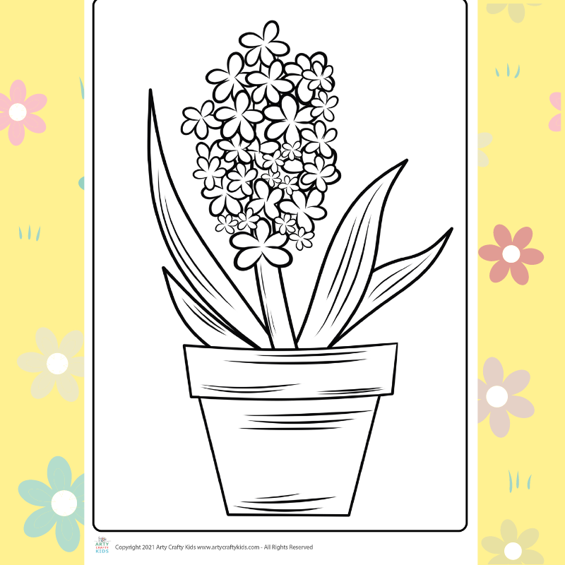 Flower coloring pages