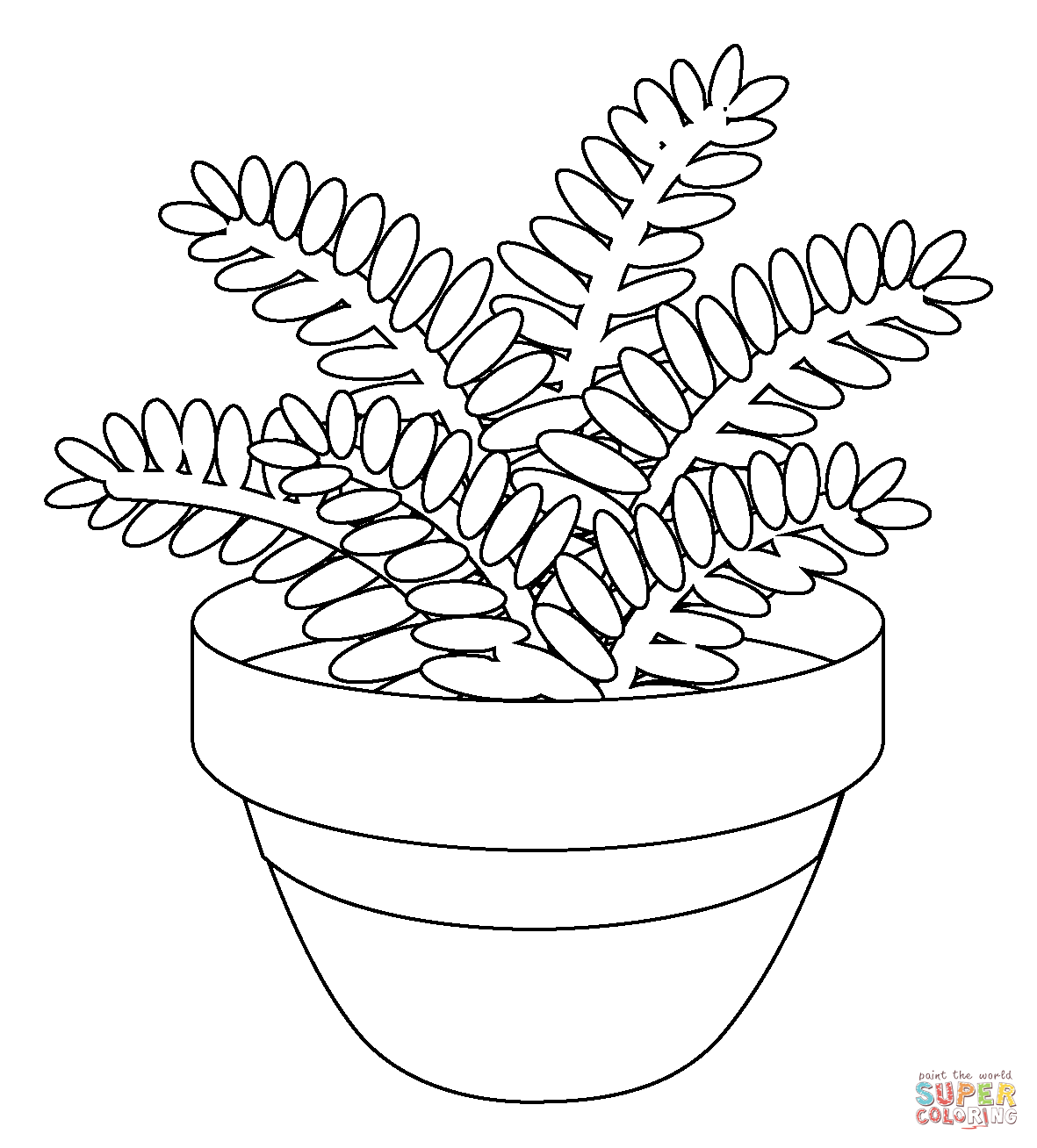 Potted plant emoji coloring page free printable coloring pages