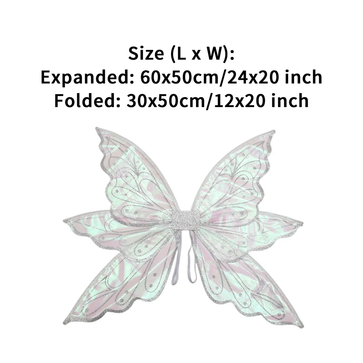 Shiny edge butterfly fairy wings flower elf wings welastic shoulder straps