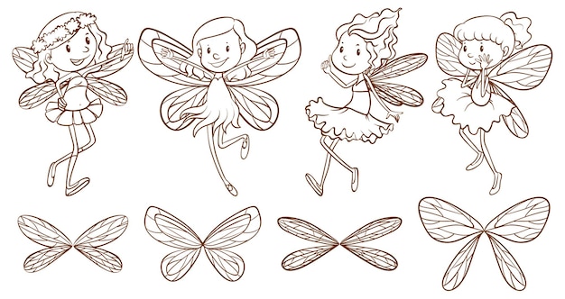 Fairy wings drawing images