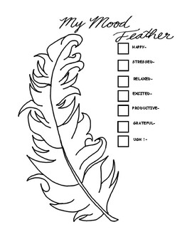 Feathers template tpt