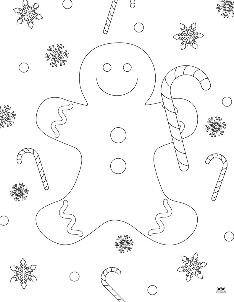 Gingerbread man coloring pages