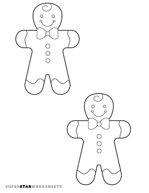 Gingerbread man template