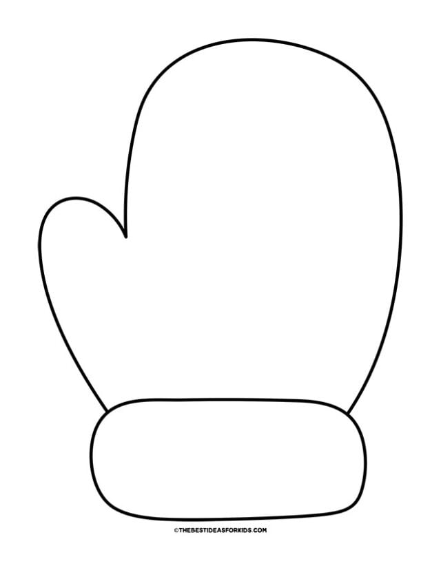 Mitten template free printables