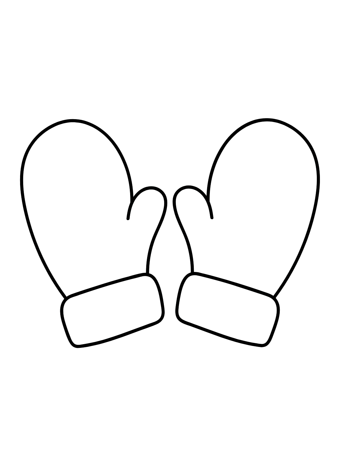 Mittens coloring pages printable for free download