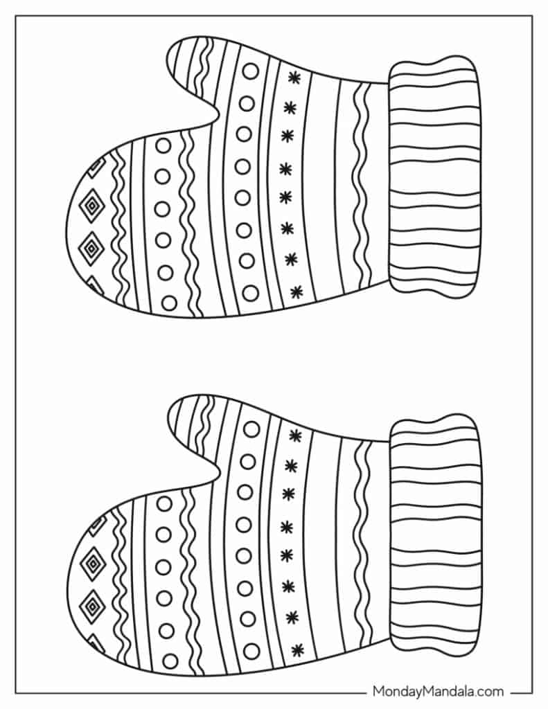 Mitten templates free pdf printables