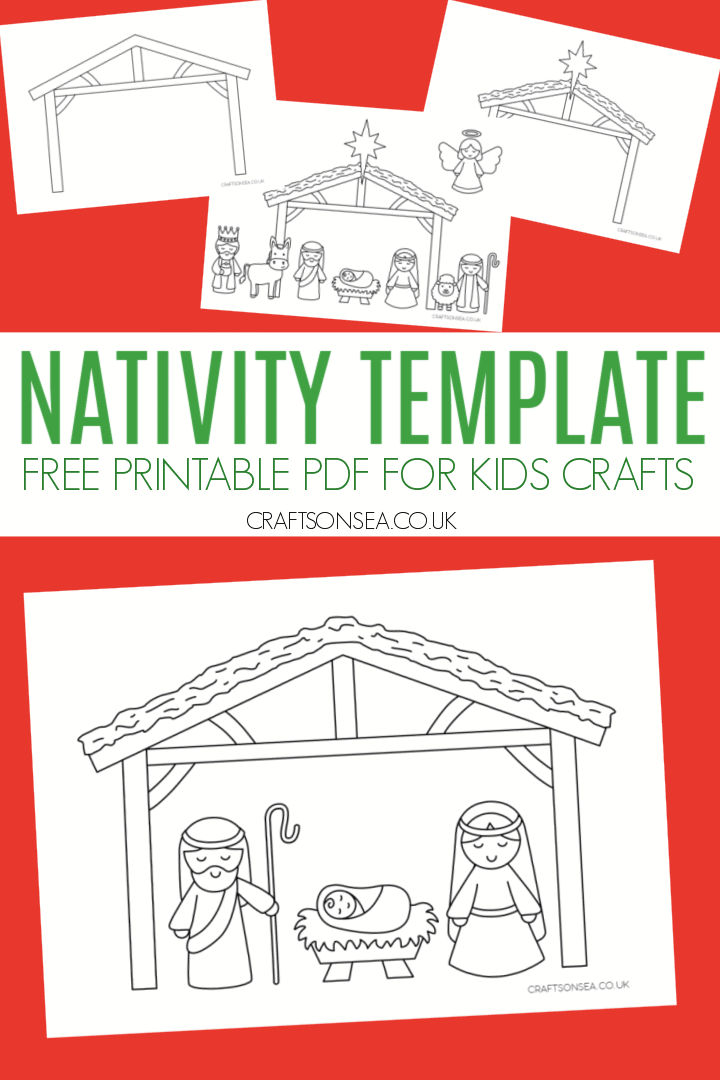 Nativity template free printable pdf