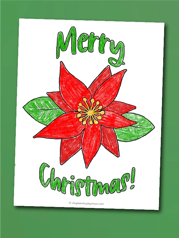 Mistletoe coloring page for kids free printable