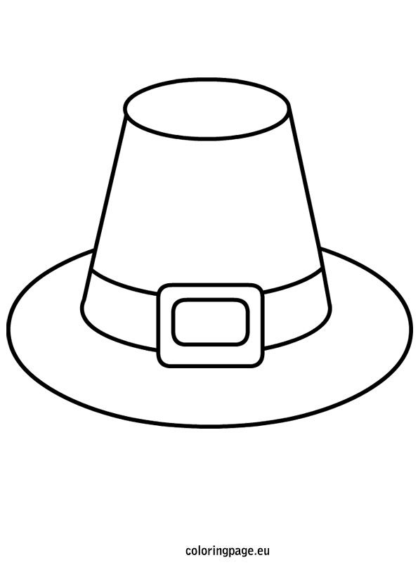 Pilgrim hat template coloring page pilgrim hat hat template pilgrim crafts