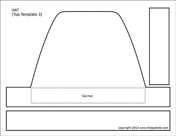 Paper hat templates free printable templates coloring pages