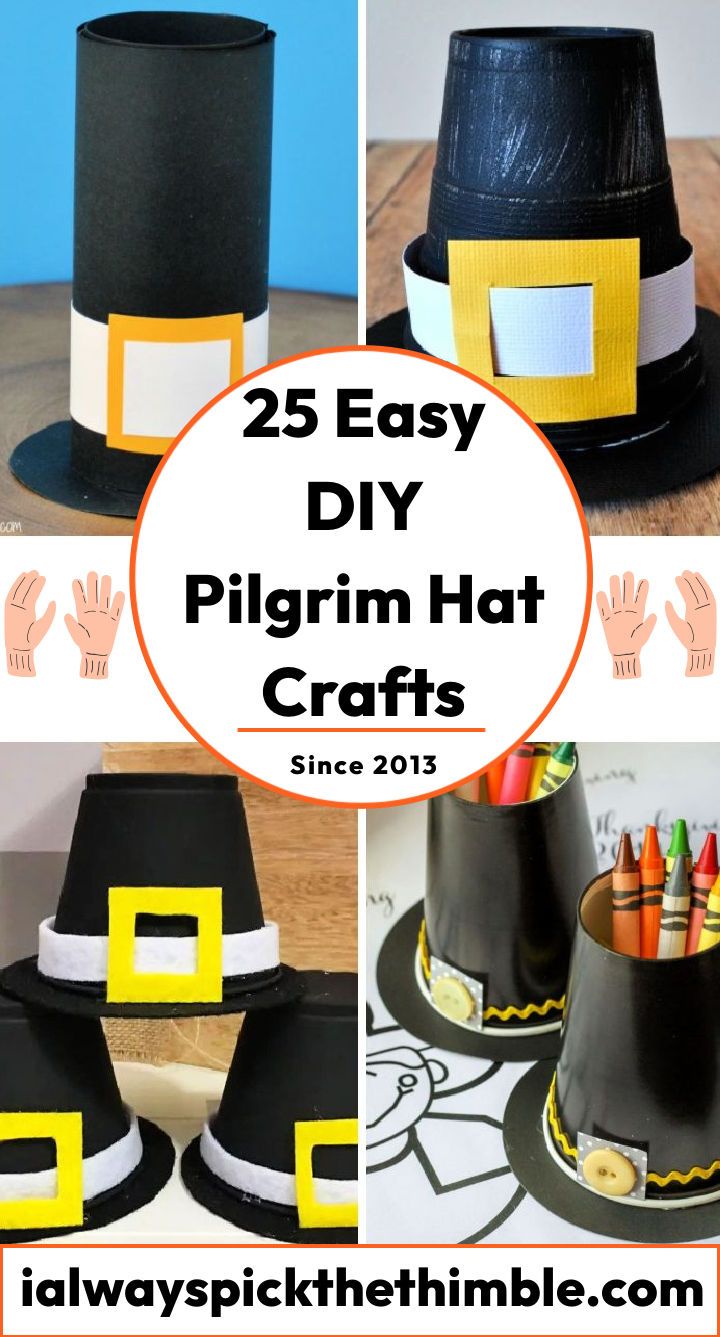 Pilgrim hat crafts and patterns printable template