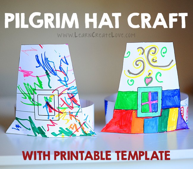 Pilgrim hat craft with printable