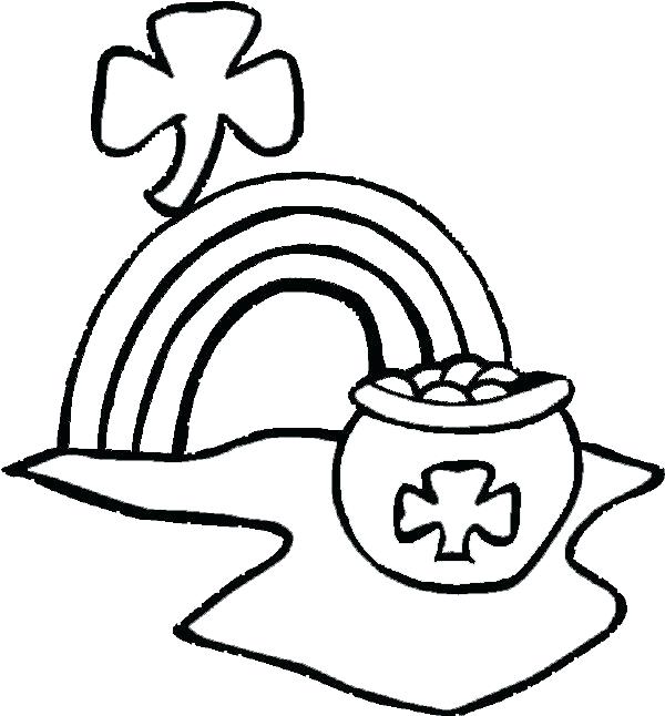 Pot of gold coloring pages