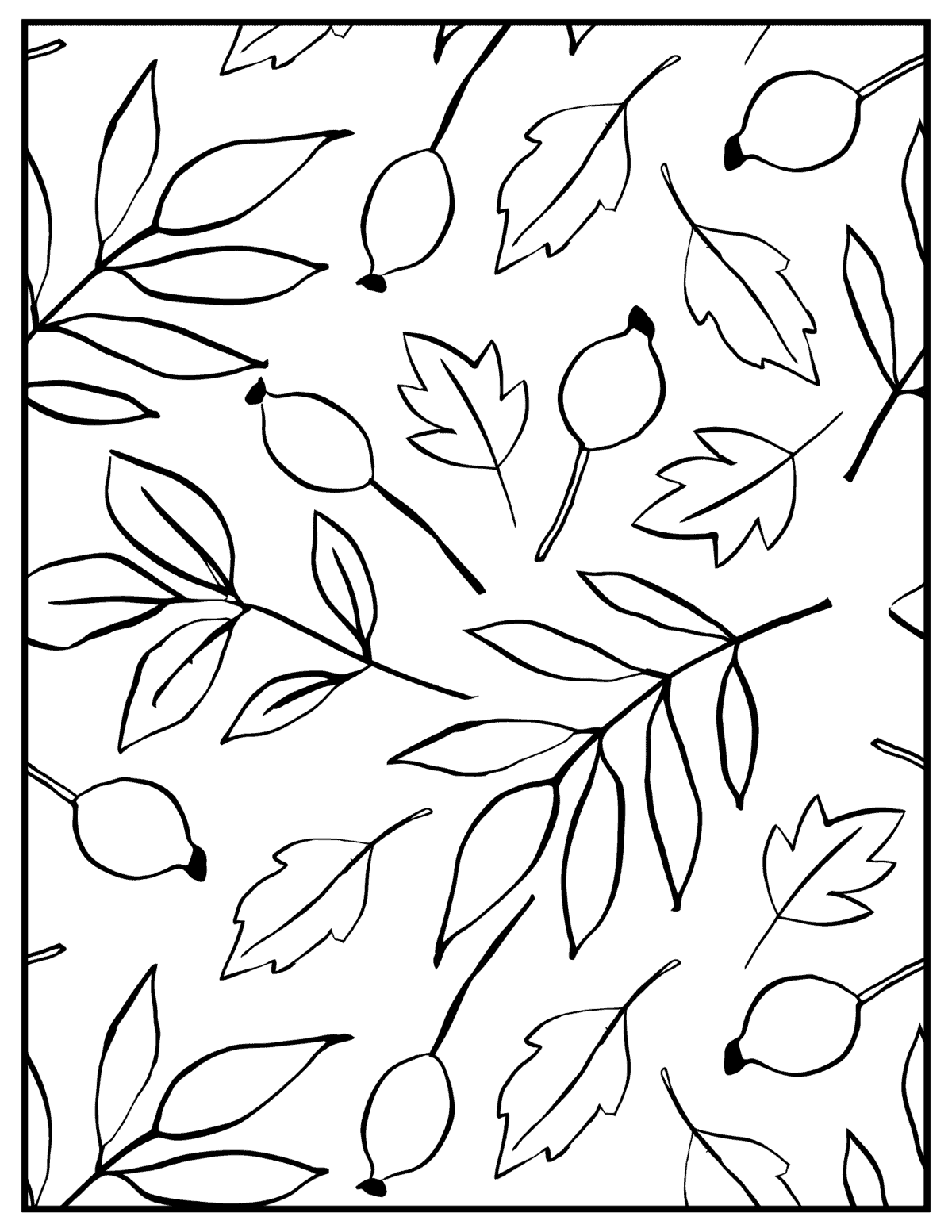 Free printable fall coloring pages