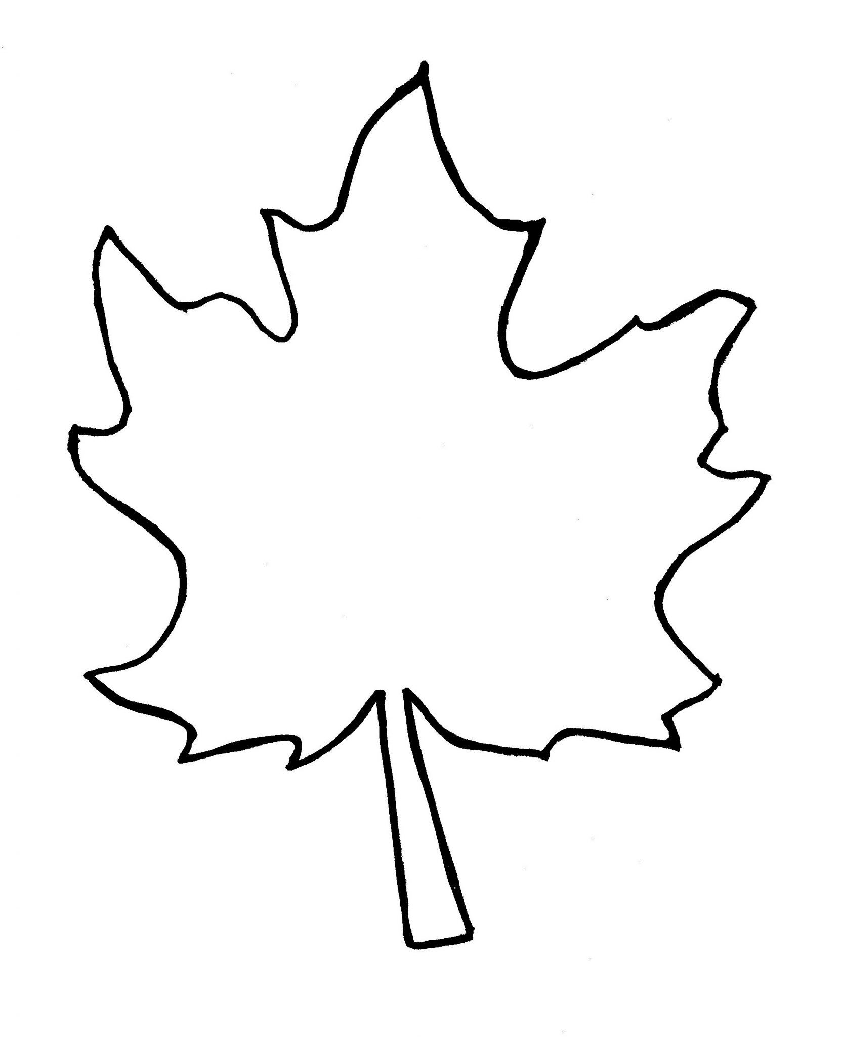 Free printable autumn leaves template