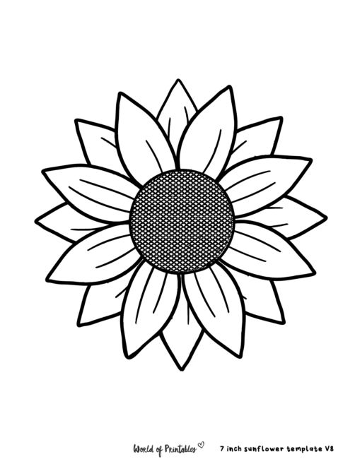 Best sunflower templates