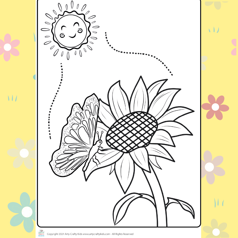 Flower coloring pages