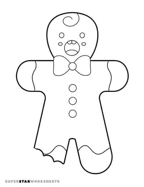 Gingerbread man template