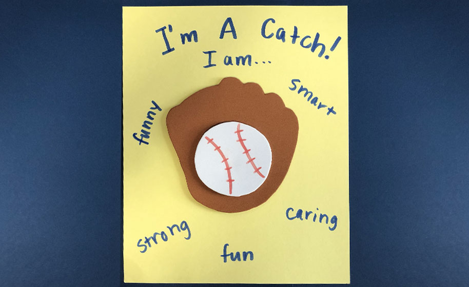 Baseball craft printable for jackie robinson day