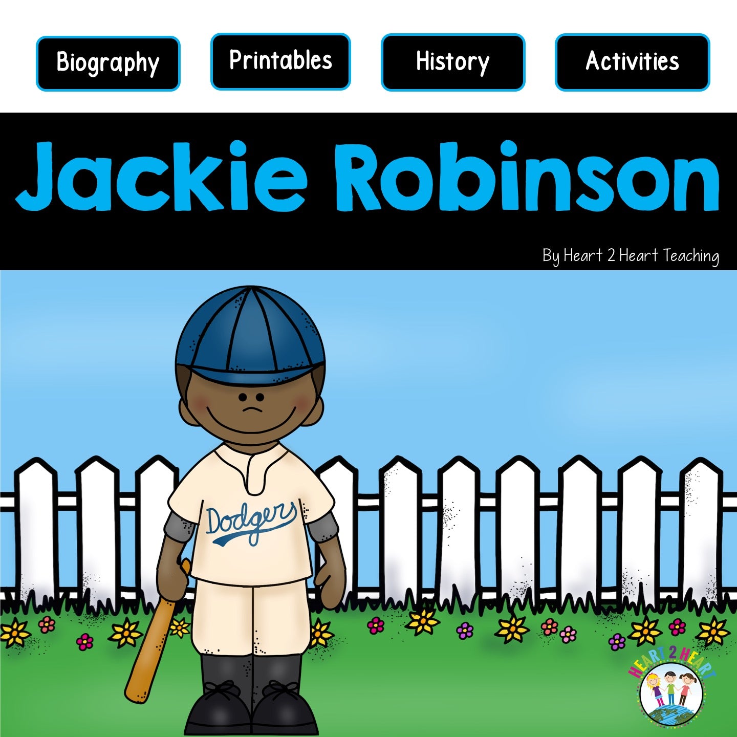 The life story of jackie robinson activity pack â heart heart teaching