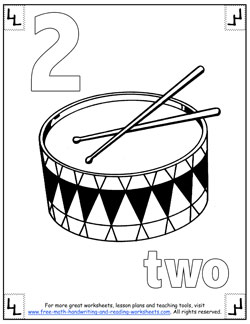 Number coloring pages