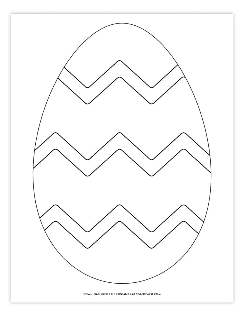 Free printable easter egg coloring pages