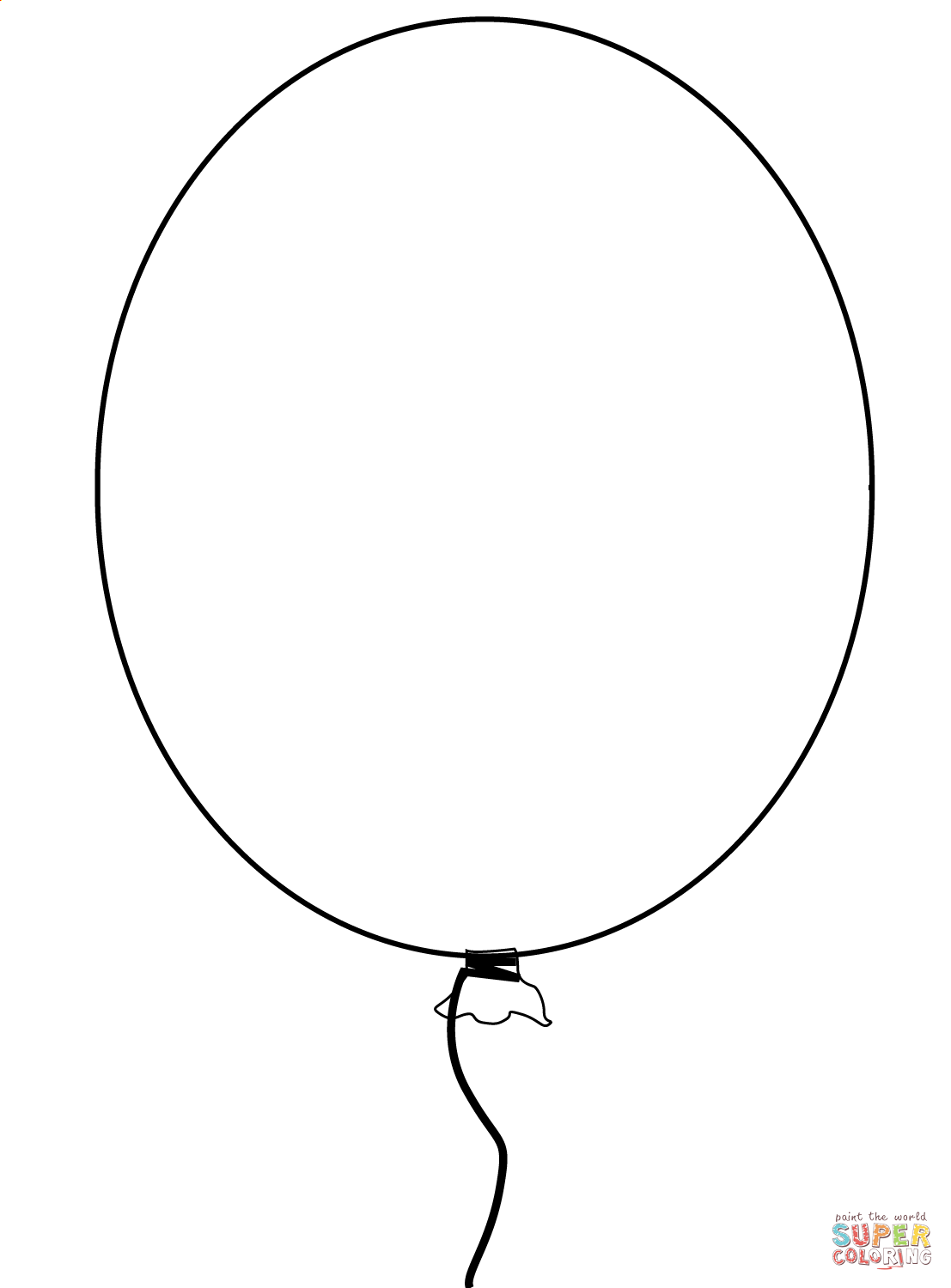 Balloon coloring page free printable coloring pages