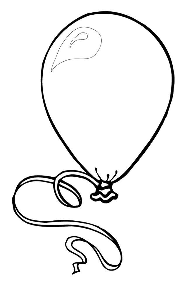 Balloon coloring pages