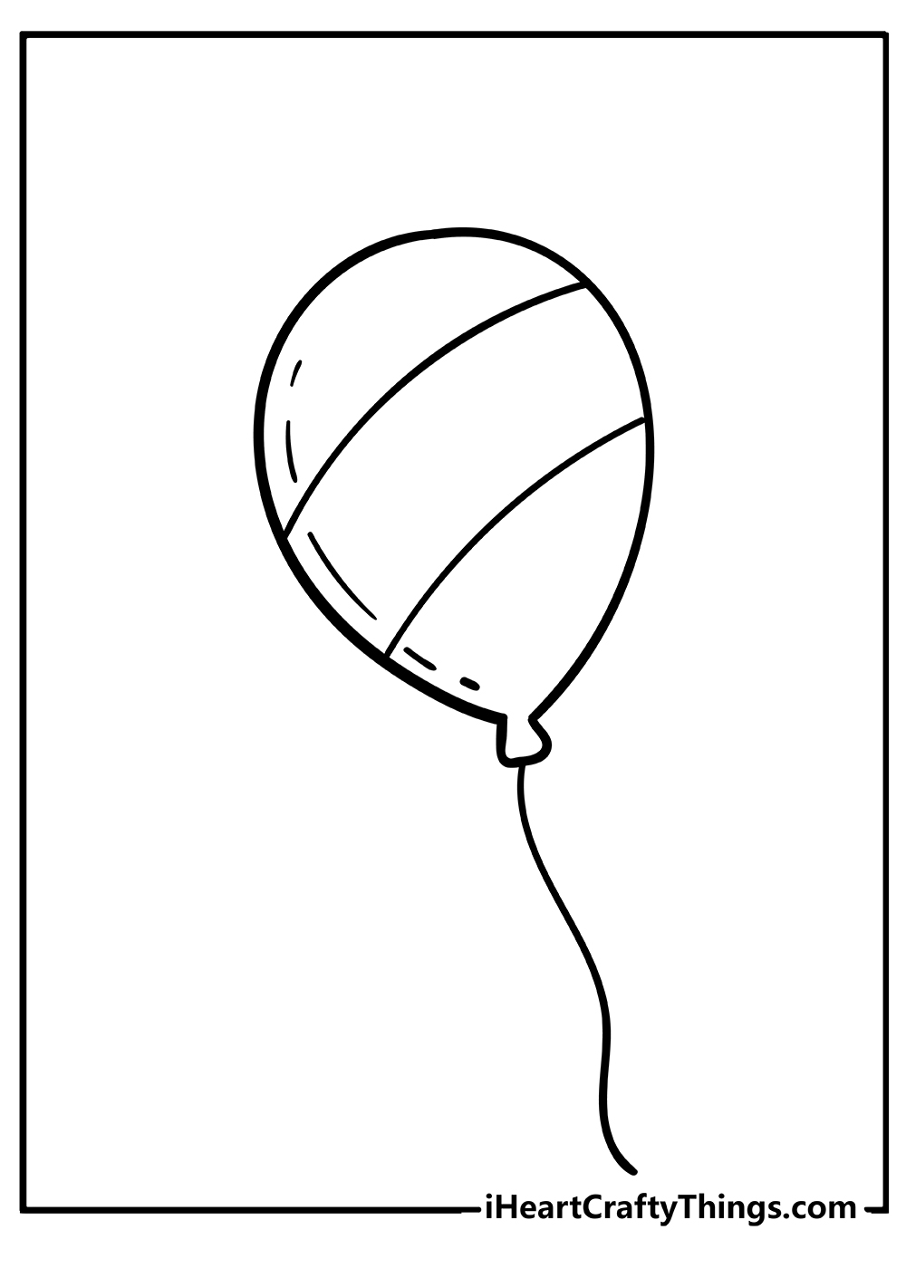 Balloons coloring pages free printables