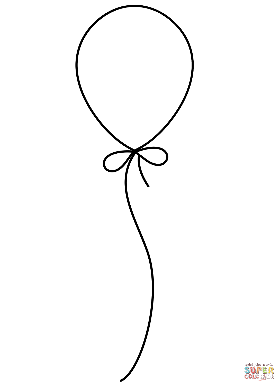 Balloon coloring page free printable coloring pages