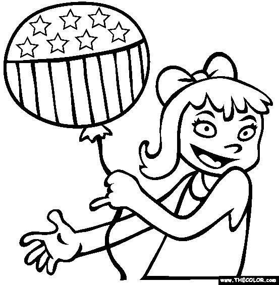 Balloon coloring page free balloon online coloring