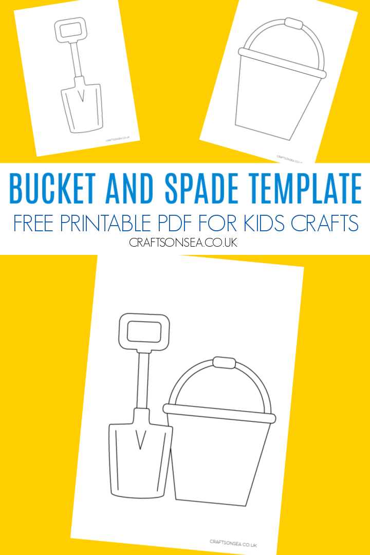Bucket and spade template free printable pdf