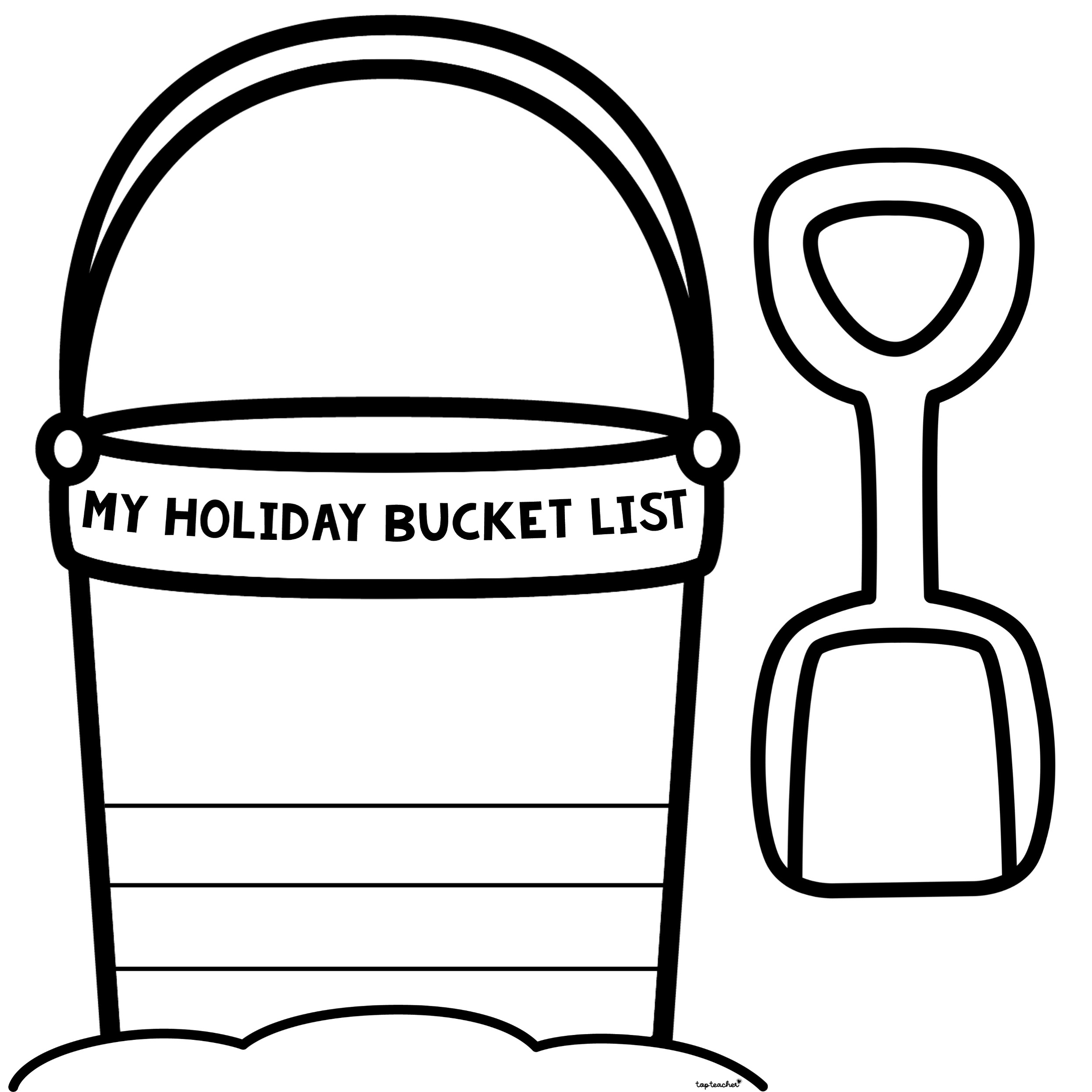 My holiday bucket list craftivity