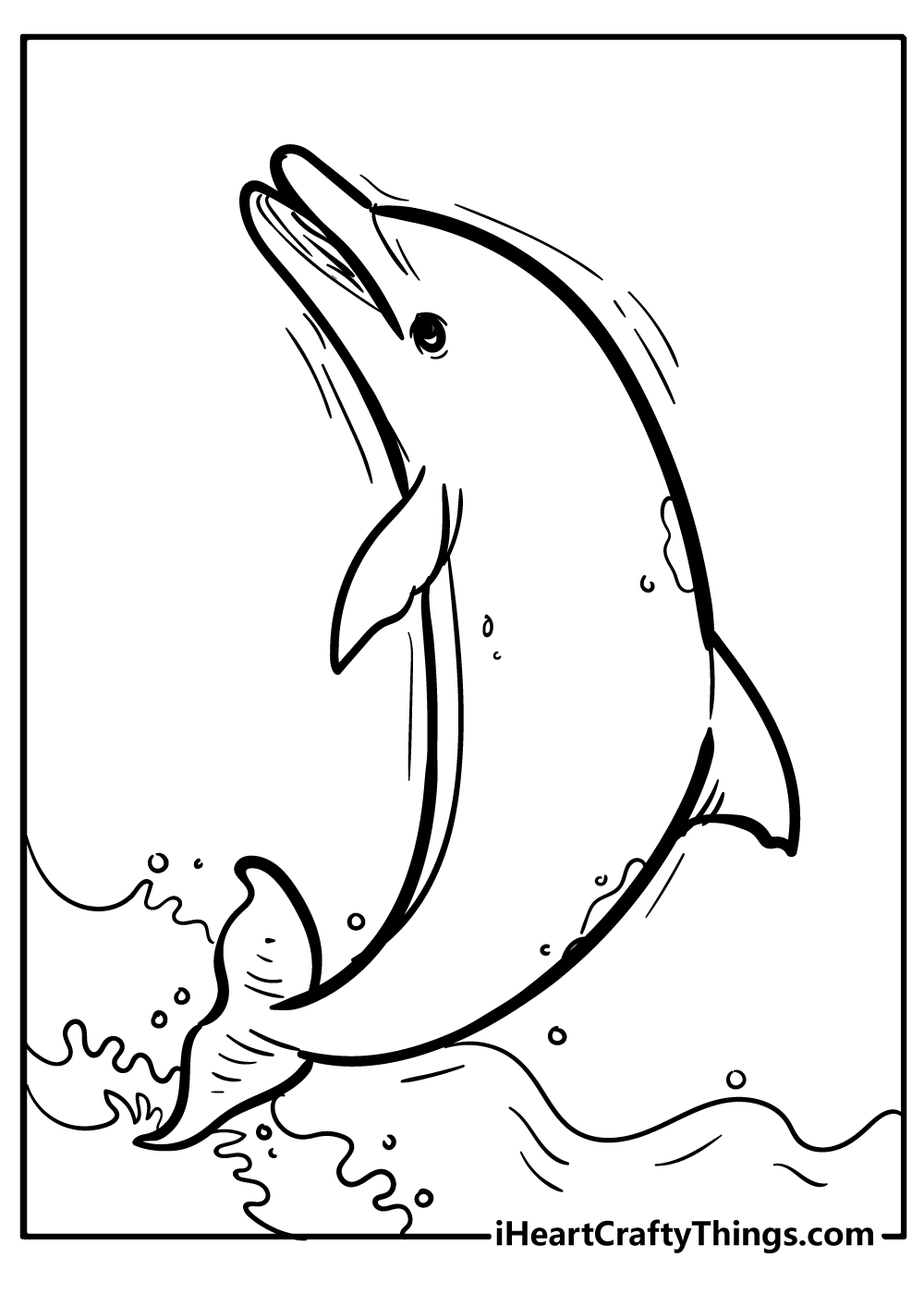 Dolphin coloring pages free printables