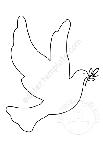 Peace dove with olive branch