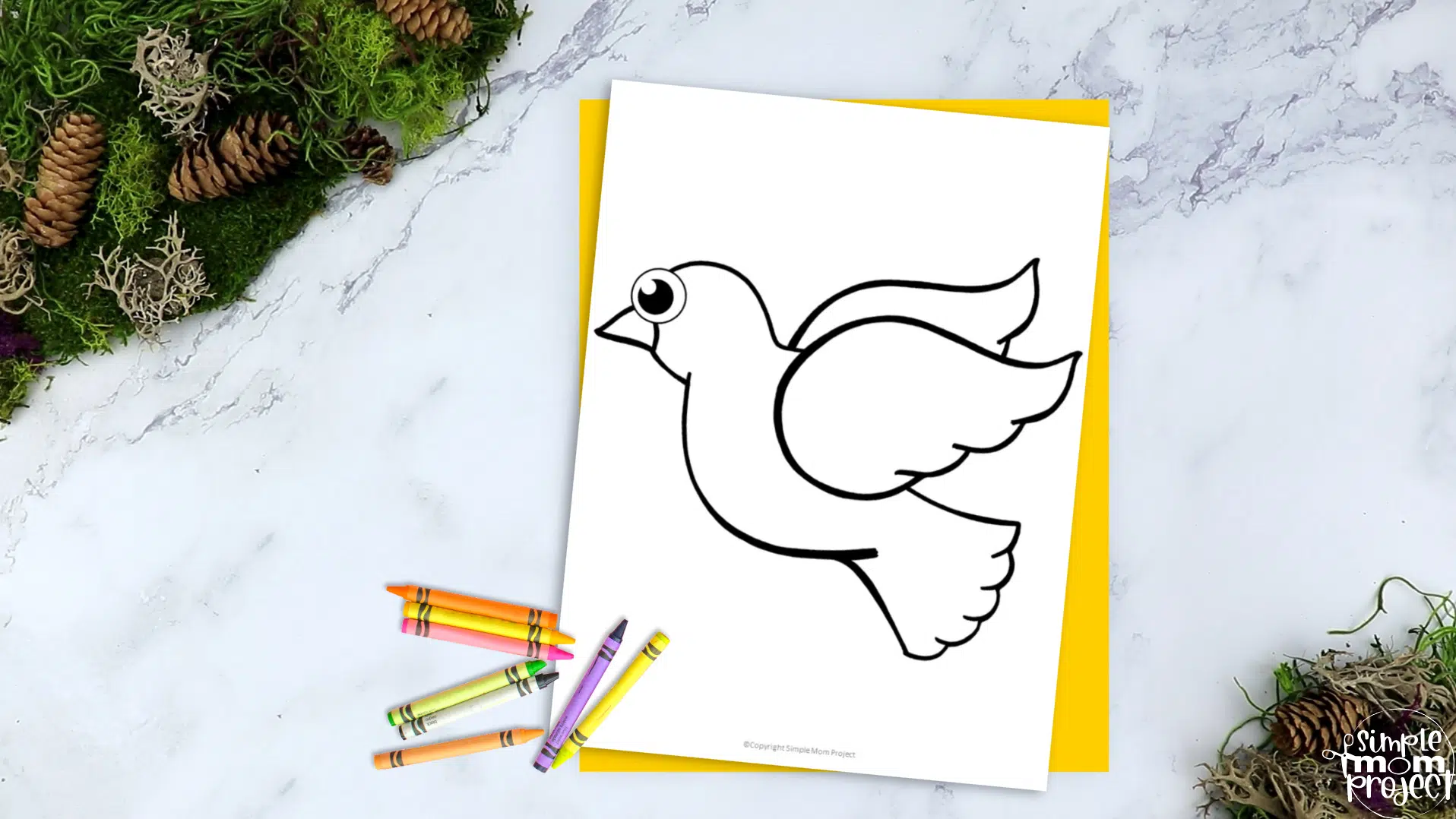 Free printable dove template â simple mom project