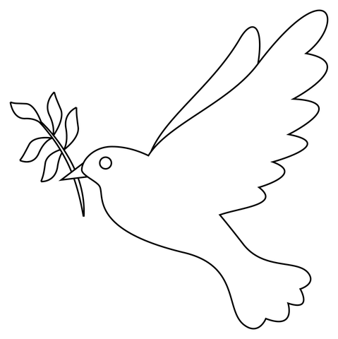 Dove coloring page free printable coloring pages