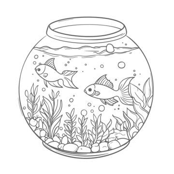 Fish bowl png vector psd and clipart with transparent background for free download