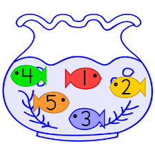 Five fish in a fish bowl craft