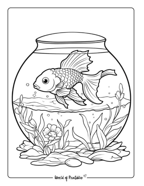 Fish coloring pages