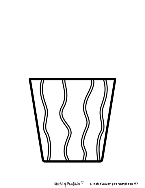 Flower pot templates