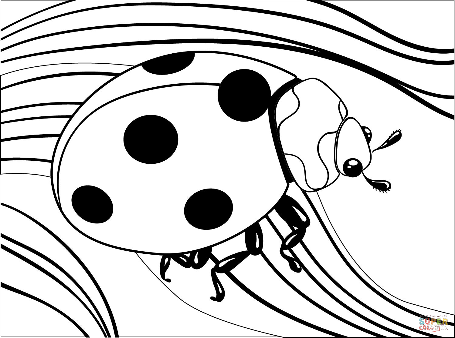 Ladybug coloring page free printable coloring pages