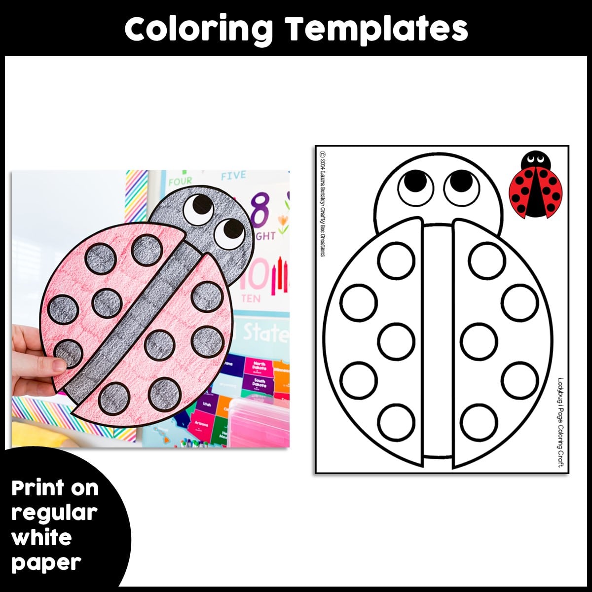 Ladybug craft activity