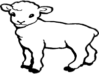 Lamb and sheep coloring pages and printable activities