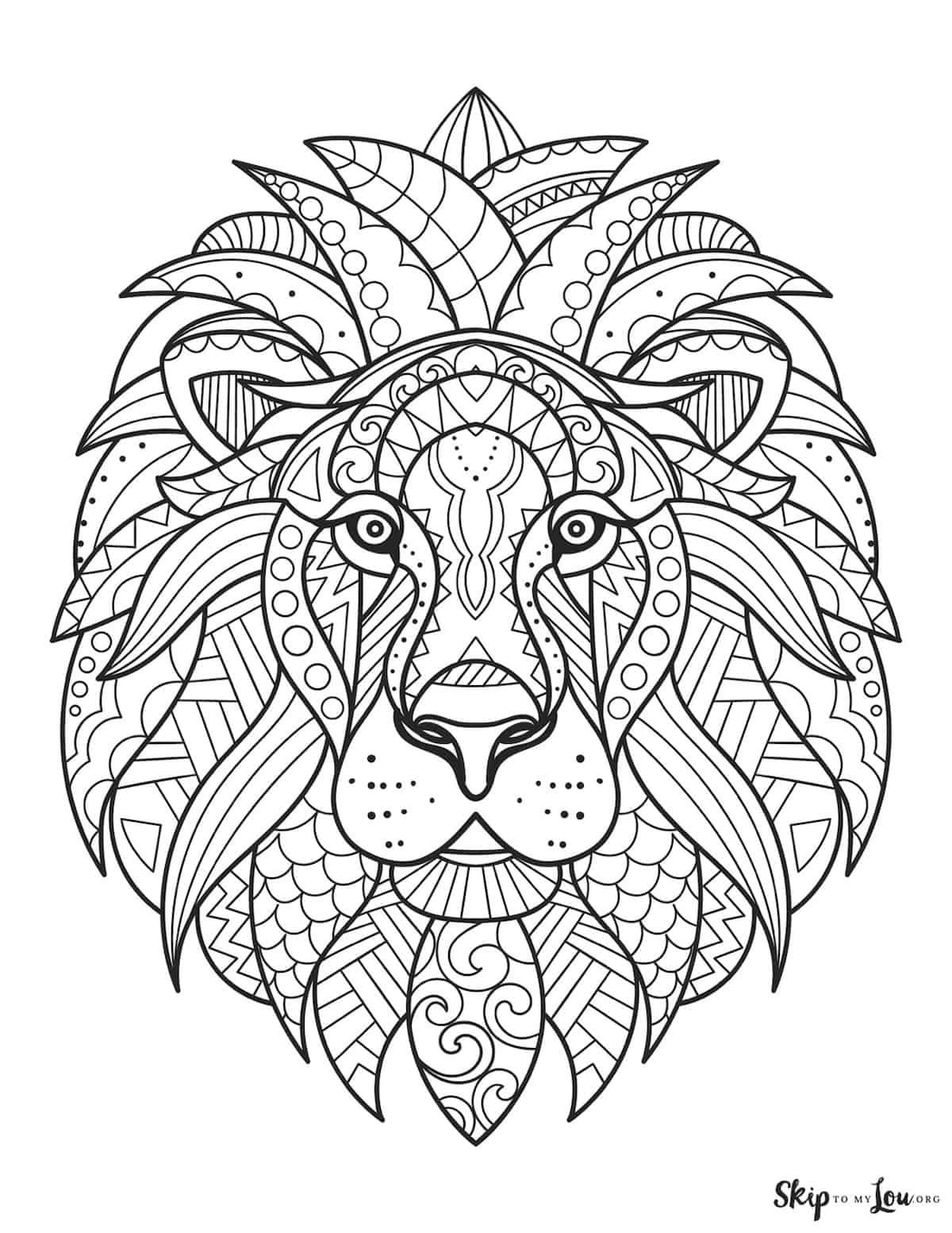 Lion coloring pages skip to my lou