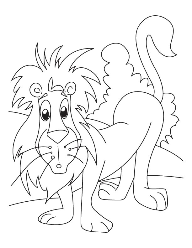 The lion coloring page download free the lion coloring page for kids best coloring pages